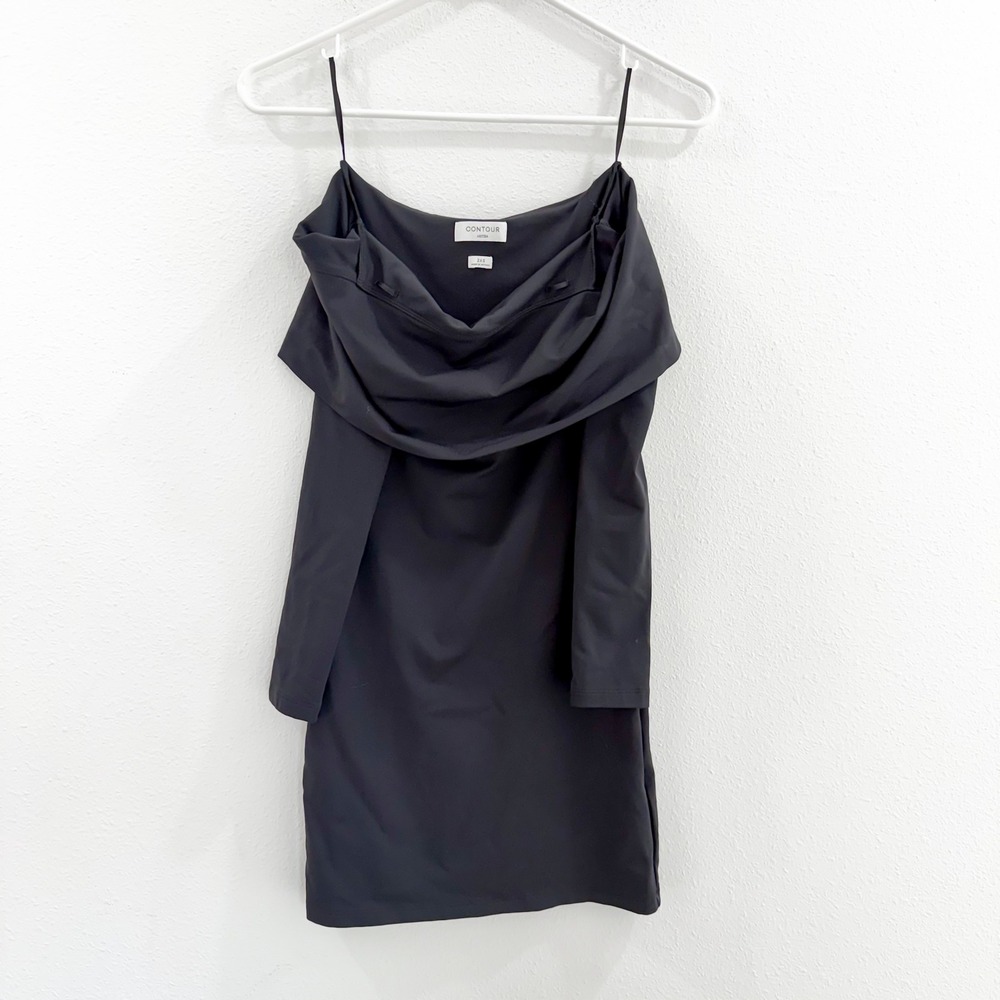 Aritzia Contour Party off Shoulder Boho Retro Preppy Old Money Mini Dress XXS - Picture 3 of 6